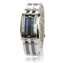 Pánské LED hodinky Military stříbrné